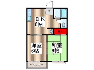 コーポ岡埜の物件間取画像